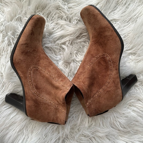 Franco Sarto faux suede boots Sz 7.5 comfy - Picture 4 of 6